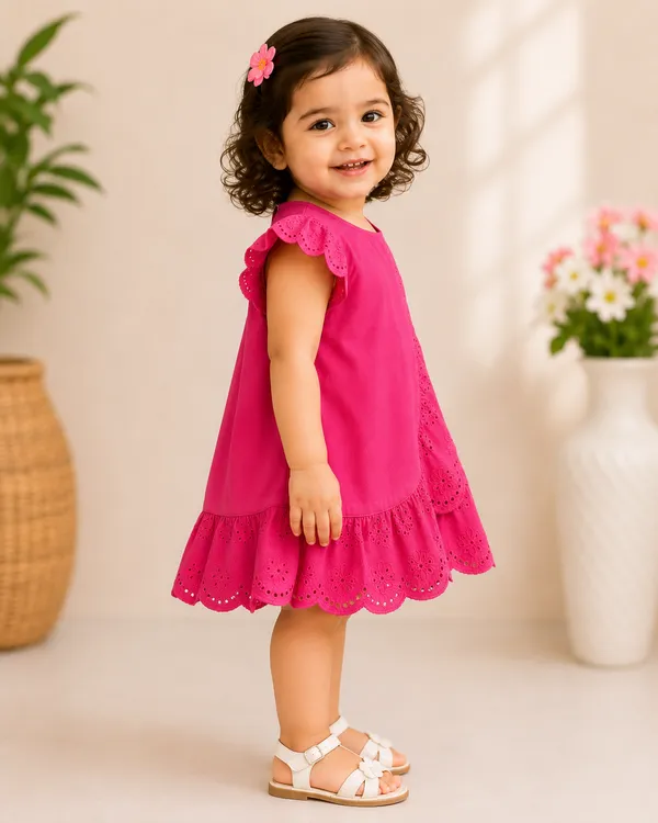 Pink_Cotton_Hot_Side_Frilled_Top_For_Infant