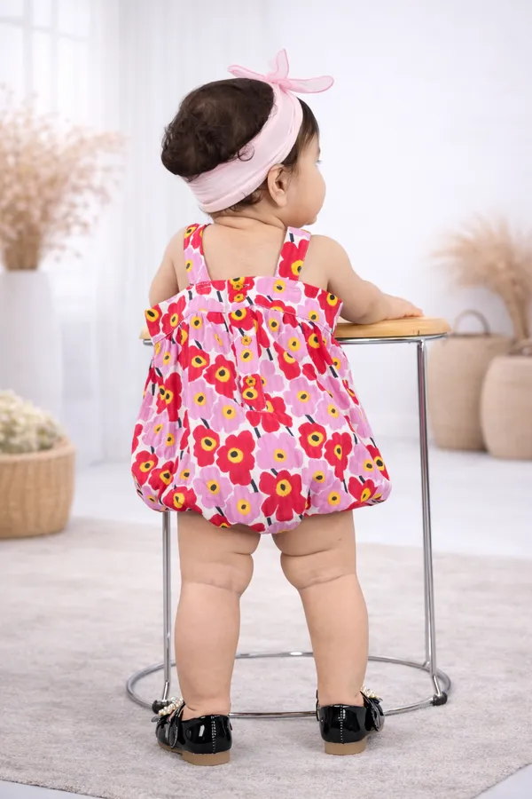 Multicolor_Cotton_Printed_Bodysuit_With_Shoulder_Straps_For_Girls