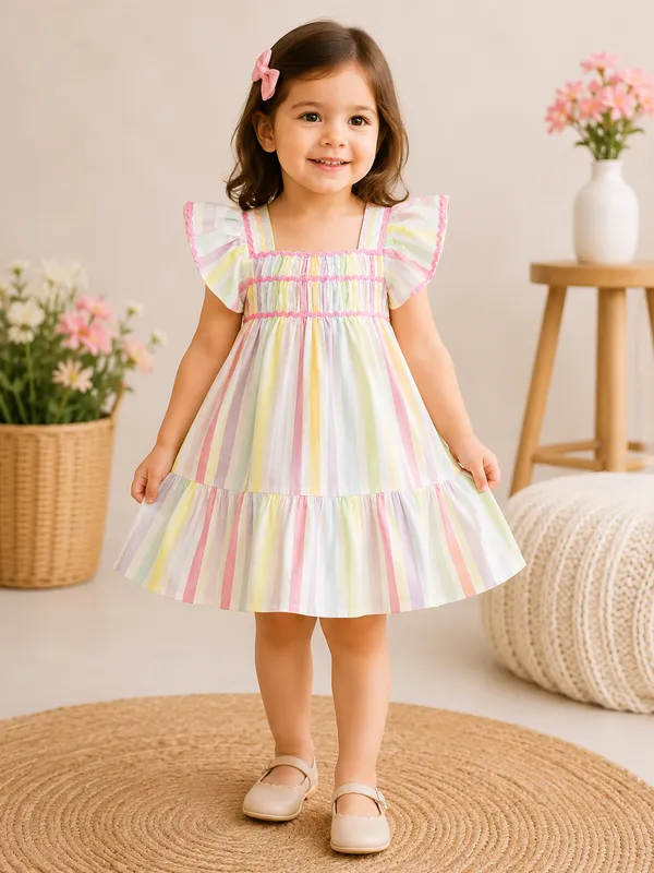Green_Cotton_Striped_Dress_For_Light_Parties_For_Girl