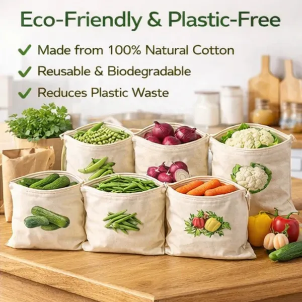 100%_Cotton_Reusable_Vegetable_Bags_for_Fridge_|_Eco-friendly_Storage_Bags_for_Kitchen_Organizer_|_10_Pcs_|_Washable_Breathable_Zipper_Cloth_Bags_for_Vegetables