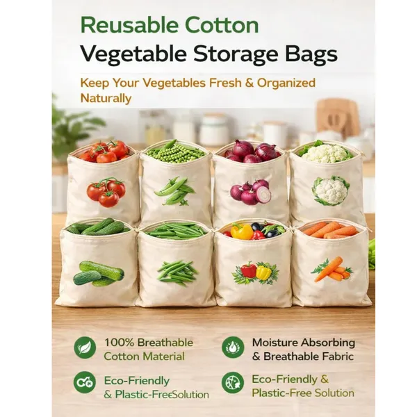 100%_Cotton_Reusable_Vegetable_Bags_for_Fridge_|_Eco-friendly_Storage_Bags_for_Kitchen_Organizer_|_10_Pcs_|_Washable_Breathable_Zipper_Cloth_Bags_for_Vegetables