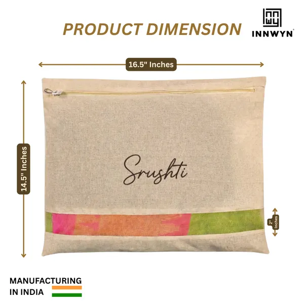 16.5x14.5_Inch_Cotton_Saree_Cover_With_Name_-_pack_of_24