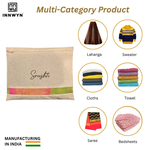 16.5x14.5_Inch_Cotton_Saree_Cover_With_Name_-_pack_of_32