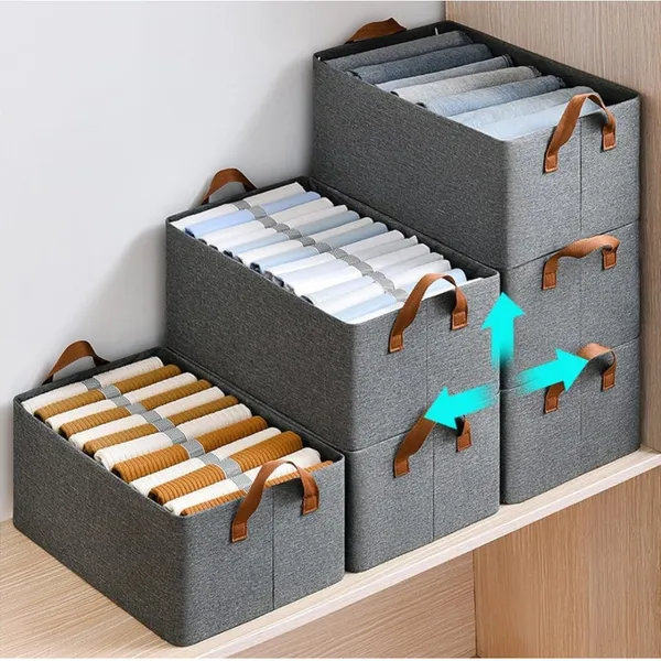 4_PCS_Wardrobe_Organizer_for_Clothes_with_Metal_Frame_Rectangle_Storage_Baskets_for_Clothing_Fabric_Storage_Box_with_Handles_Shelf_Basket_for_Storage_Clothes_(4_PCS,_Big_Storage_Box)