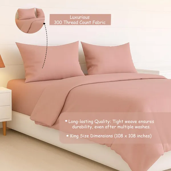 Peach_Mist_Heritage_Luxe_Pure_Cotton_Solid_Bedsheet
