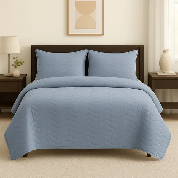 Steal_Blue_Vistara_Dyed_Microfiber_Solid_Bed_Cover_Set