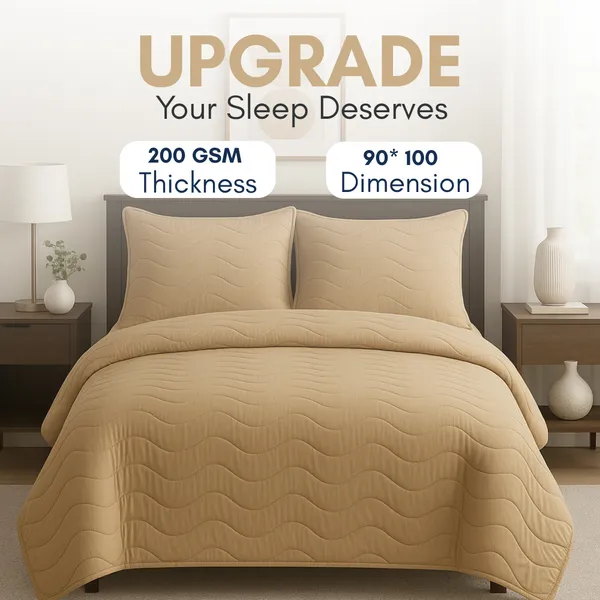 Elegant_Beige_Vistara_Dyed_Microfiber_Solid_Bed_Cover_Set