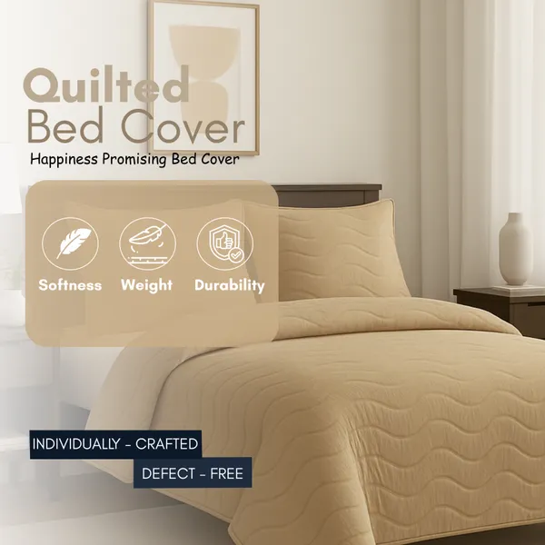 Elegant_Beige_Vistara_Dyed_Microfiber_Solid_Bed_Cover_Set