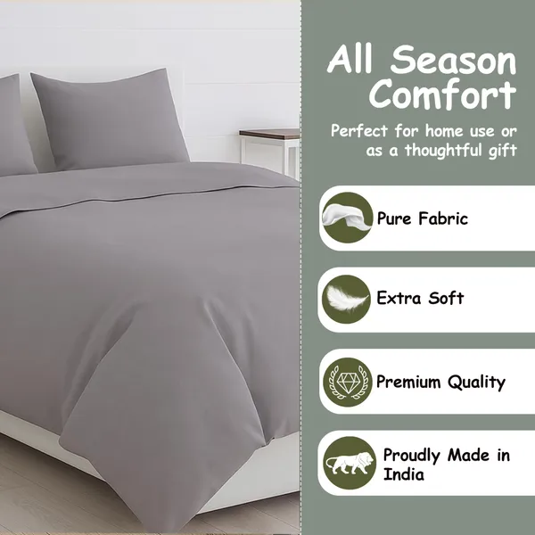 Misty_Grey_Bamboo_Bliss_Pure_Bamboo_Solid_Bedsheet
