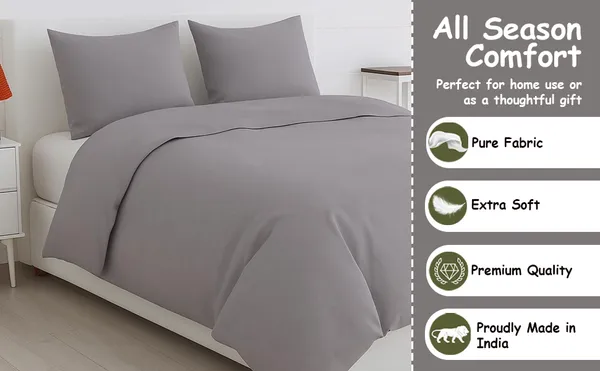 Misty_Grey_Bamboo_Bliss_Pure_Bamboo_Solid_Bedsheet