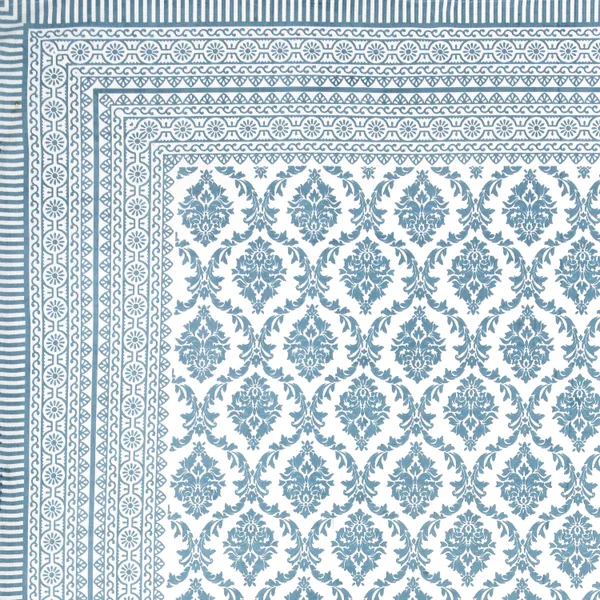 Elite_Floral_Crest_Blue_Cotton_Printed_King_Size_Bedsheet