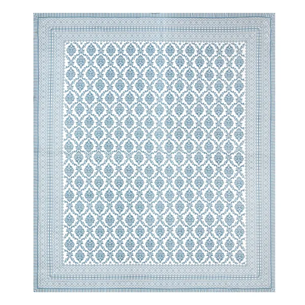 Elite_Floral_Crest_Blue_Cotton_Printed_King_Size_Bedsheet