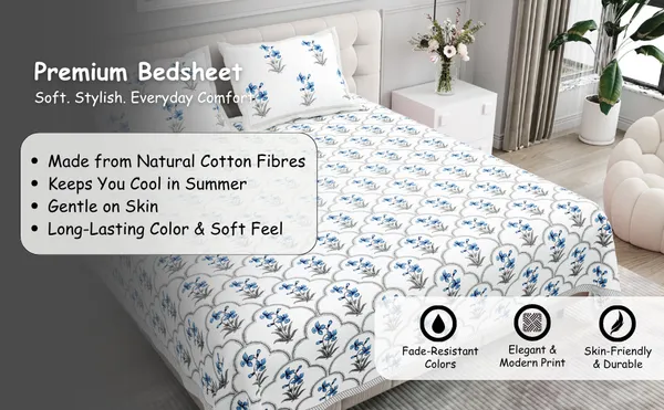 Elite_Tropical_Bloom_Blue_Cotton_Printed_King_Size_Bedsheet