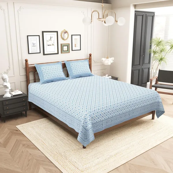 Elite_Geometric_Blue_Cotton_Printed_King_Size_Bedsheet