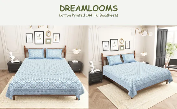 Elite_Geometric_Blue_Cotton_Printed_King_Size_Bedsheet