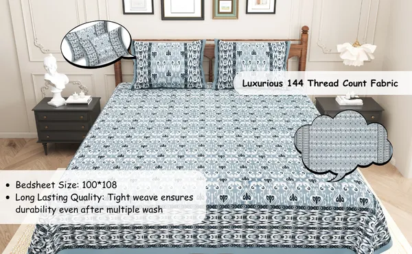 Elite_Classic_Floral_Blue_Cotton_Printed_King_Size_Bedsheet