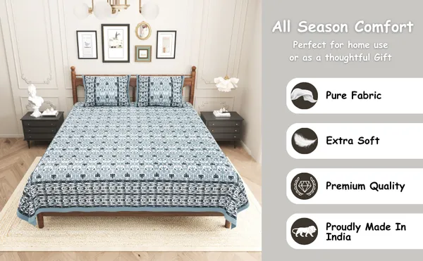 Elite_Classic_Floral_Blue_Cotton_Printed_King_Size_Bedsheet