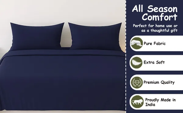 Midnight_Blue_Heritage_Luxe_Pure_Cotton_Solid_Bedsheet