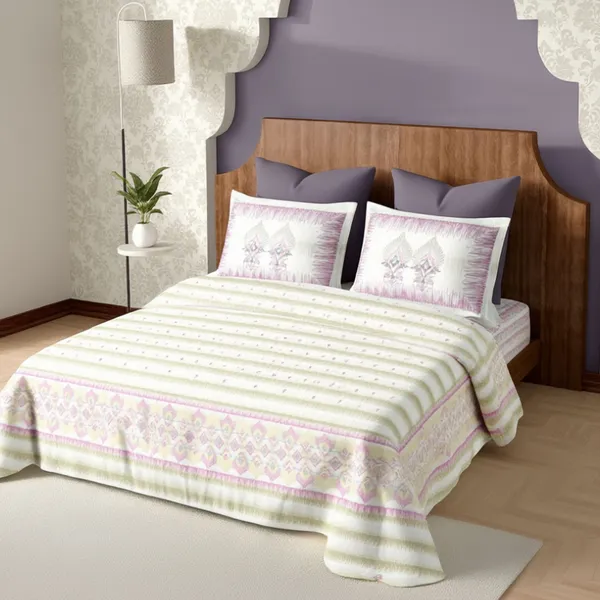Pink_Pure_Cotton_Royal_Heritage_Printed_Bedsheet