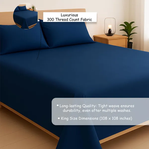 Oxford_Blue_Bamboo_Bliss_Pure_Bamboo_Solid_Bedsheet
