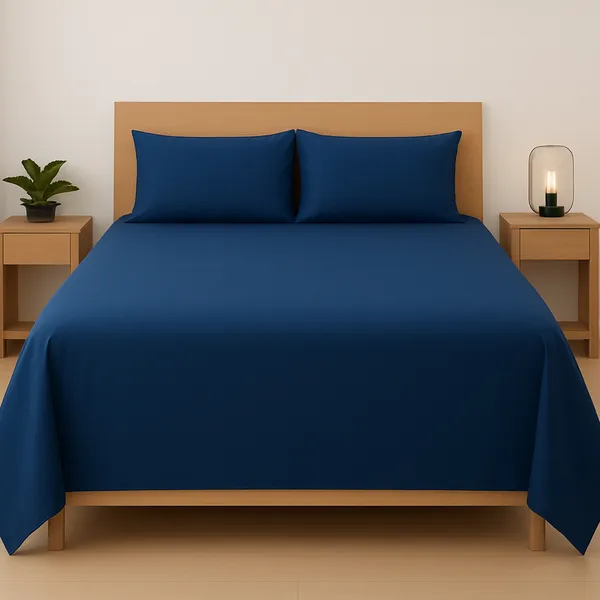 Oxford_Blue_Bamboo_Bliss_Pure_Bamboo_Solid_Bedsheet