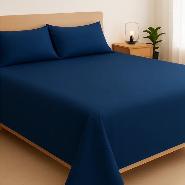 Oxford_Blue_Bamboo_Bliss_Pure_Bamboo_Solid_Bedsheet