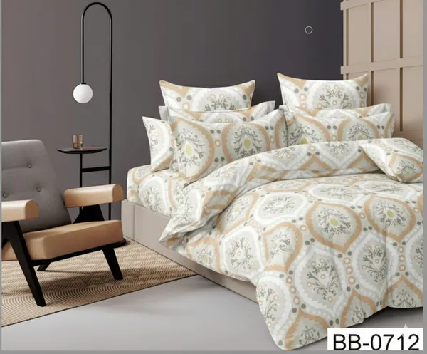 Beige_Candy_Soft_Microfibre_Classic_Printed_Bed_Sheet