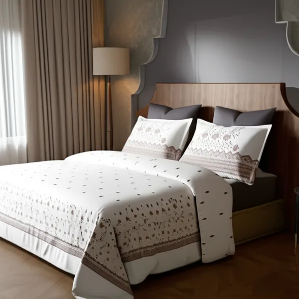Brick_Red_Pure_Cotton_Geometric_Motif_Printed_Bedsheet