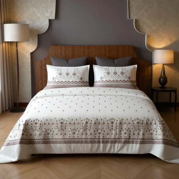 Brick_Red_Pure_Cotton_Geometric_Motif_Printed_Bedsheet