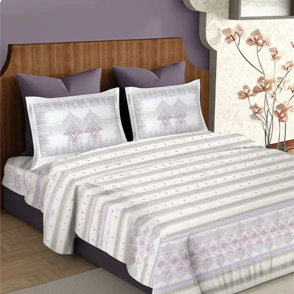 Lavender_Pure_Cotton_Royal_Heritage_Printed_Bedsheet