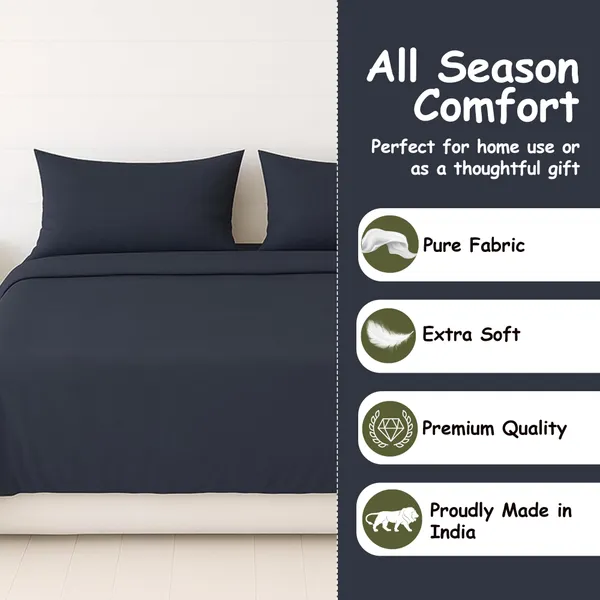 Midnight_Ash_Heritage_Luxe_Pure_Cotton_Solid_Bedsheet