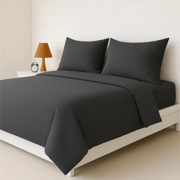 Charcoal_Grey_Heritage_Luxe_Pure_Cotton_Solid_Bedsheet