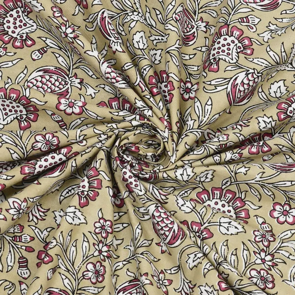 Elite_Collection_Wildflower_Design_yellow-pink_Cotton_Printed__Bedsheet