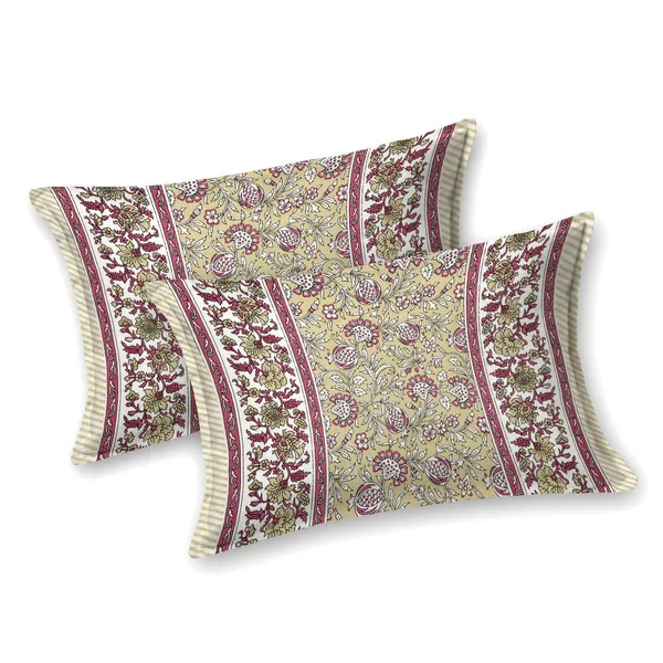 Elite_Collection_Wildflower_Design_yellow-pink_Cotton_Printed__Bedsheet