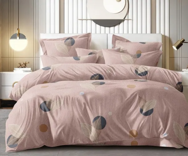 Pink_Candy_Soft_Microfiber_Feather_Printed_Bed_Sheet