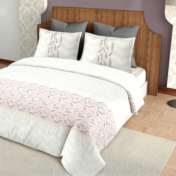 Lavender_Pure_Cotton_Feather_Flow_Printed_Bedsheet
