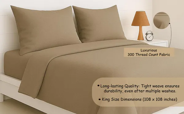 Elegant_Beige_Heritage_Luxe_Pure_Cotton_Solid_Bedsheet