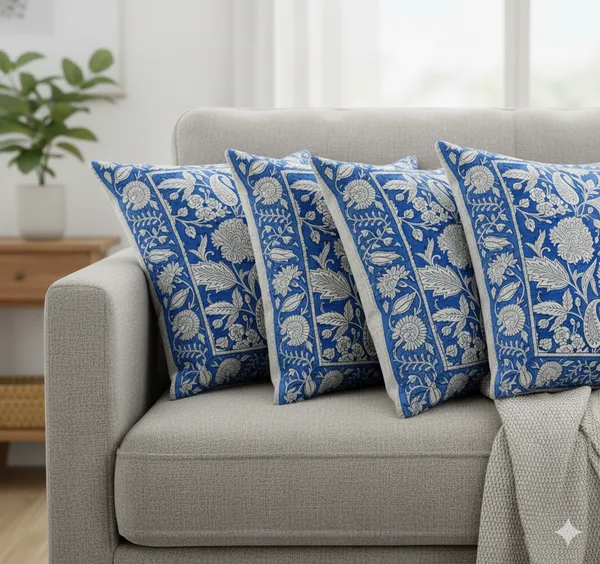 Linen_Luxe_Floral_Blue_&_White_Cushion_Cover_-_Set_of_5