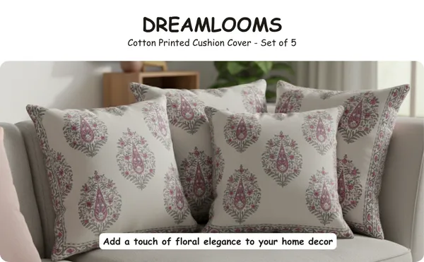 Linen_Luxe_Floral_Pink_&_Grey_Cushion_Cover_-_Set_of_5