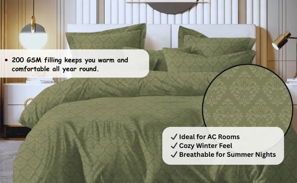 Royale_Jacquard___Olive_Green_Comforter