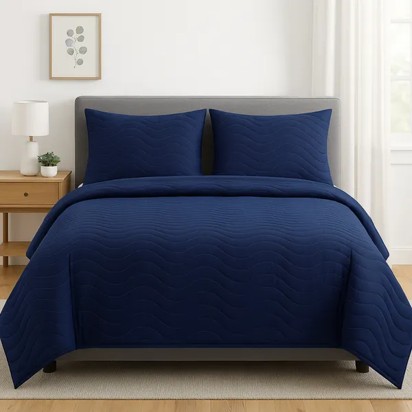 Navy_Blue_Vistara_Dyed_Microfiber_Solid_Bed_Cover_Set