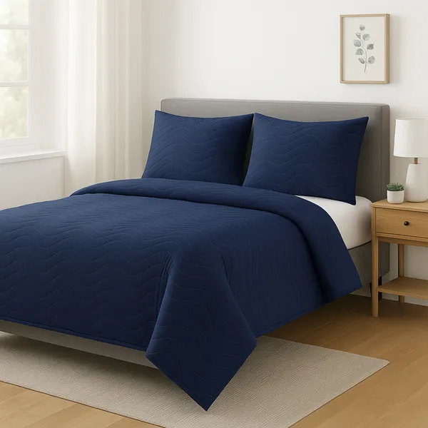 Navy_Blue_Vistara_Dyed_Microfiber_Solid_Bed_Cover_Set