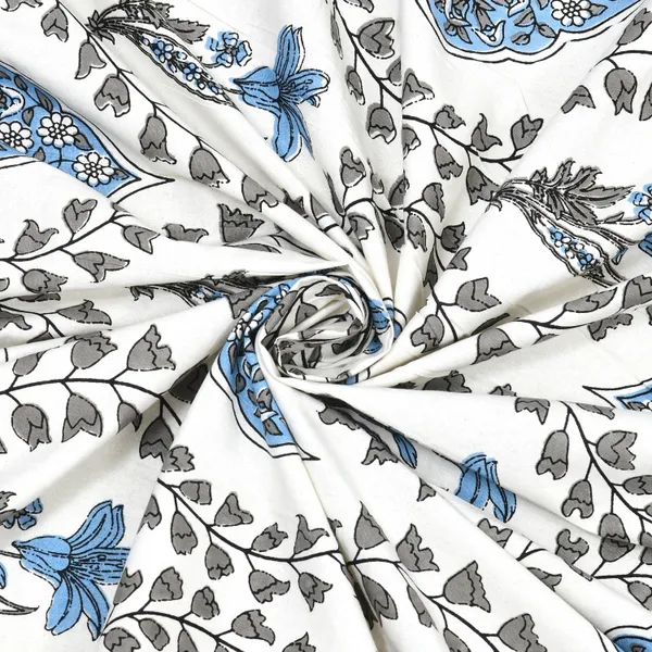 Elite_Foliage_Print_Blue_Cotton_Printed_King_Size_Bedsheet