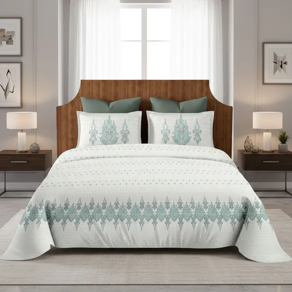 Mist_Blue_Pure_Cotton_Classic_Charm_Printed_Bedsheet