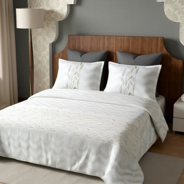 Grey_Pure_Cotton_Feather_Flow_Printed_Bedsheet
