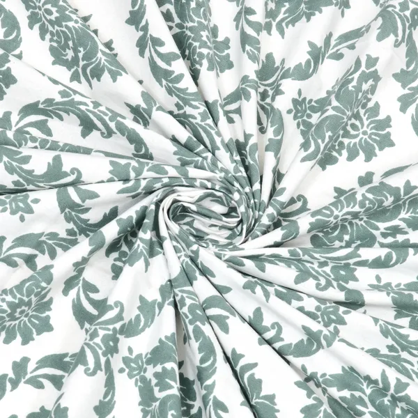 Elite_Floral_Crest_Royal_Green_Cotton_Printed_King_Size_Bedsheet