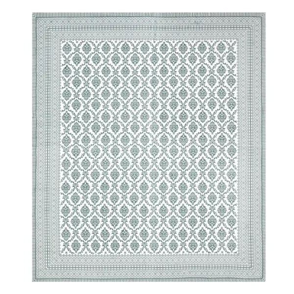 Elite_Floral_Crest_Royal_Green_Cotton_Printed_King_Size_Bedsheet