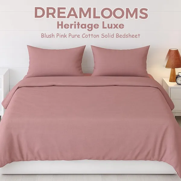 Blush_Pink_Heritage_Luxe_Pure_Cotton_Solid_Bedsheet