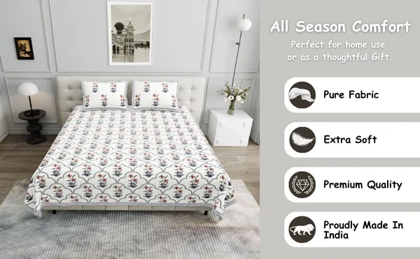 Elite_Tropical_Bloom_Red_Cotton_Printed__King_Size_Bedsheet