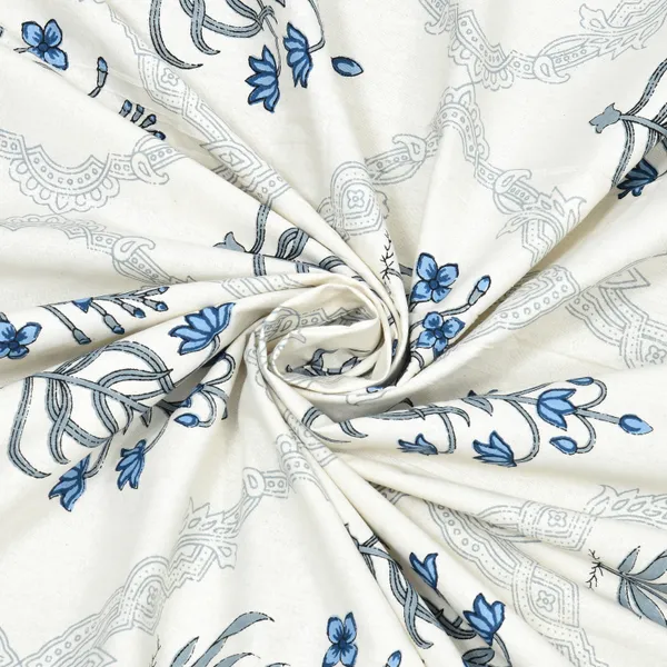 Elite_Collection_Floral_Blue_Cotton_Printed__Bedsheet